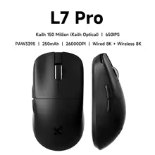 MCHOSE L7 Ultra+ Ultra-Light Tri-Mode Gaming Mouse (PAW3950)