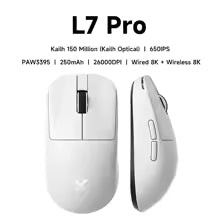 MCHOSE L7 Ultra+ Ultra-Light Tri-Mode Gaming Mouse (PAW3950)