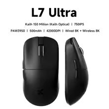 MCHOSE L7 Ultra+ Ultra-Light Tri-Mode Gaming Mouse (PAW3950)