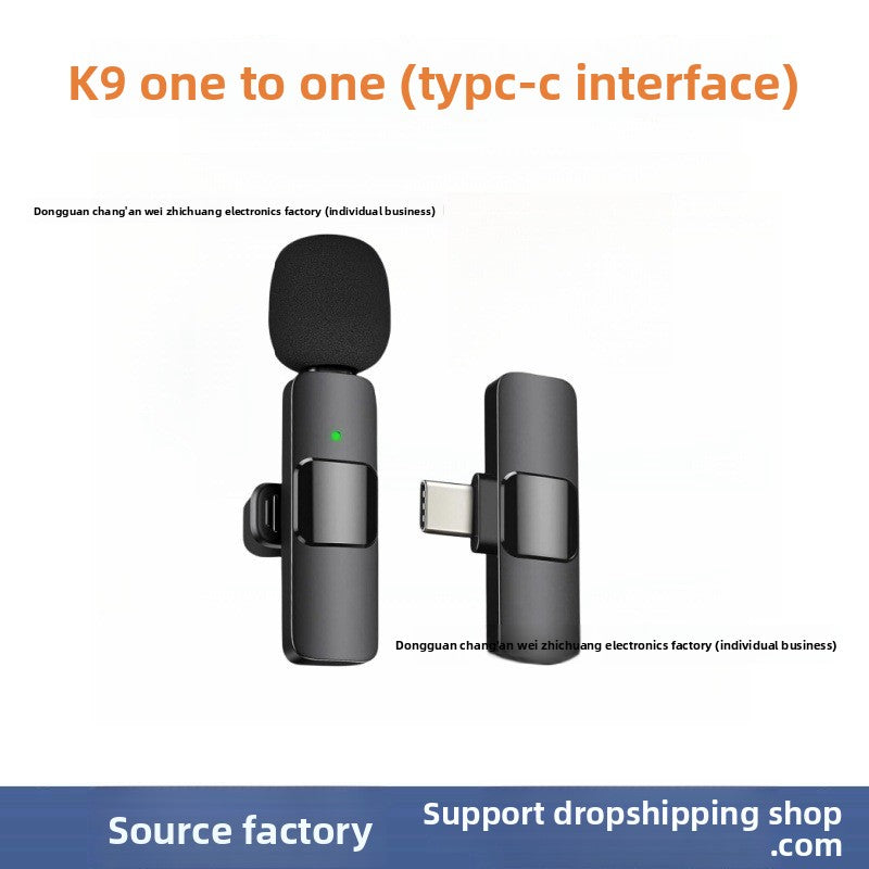 Smart Wireless Lapel Microphone with Intelligent Noise Reduction