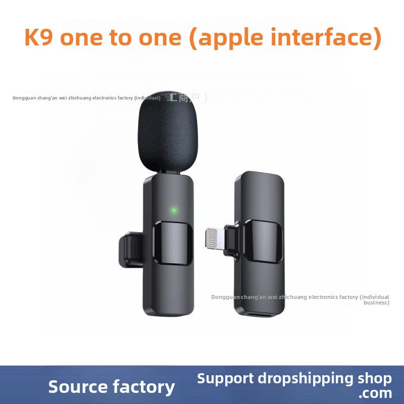 Smart Wireless Lapel Microphone with Intelligent Noise Reduction