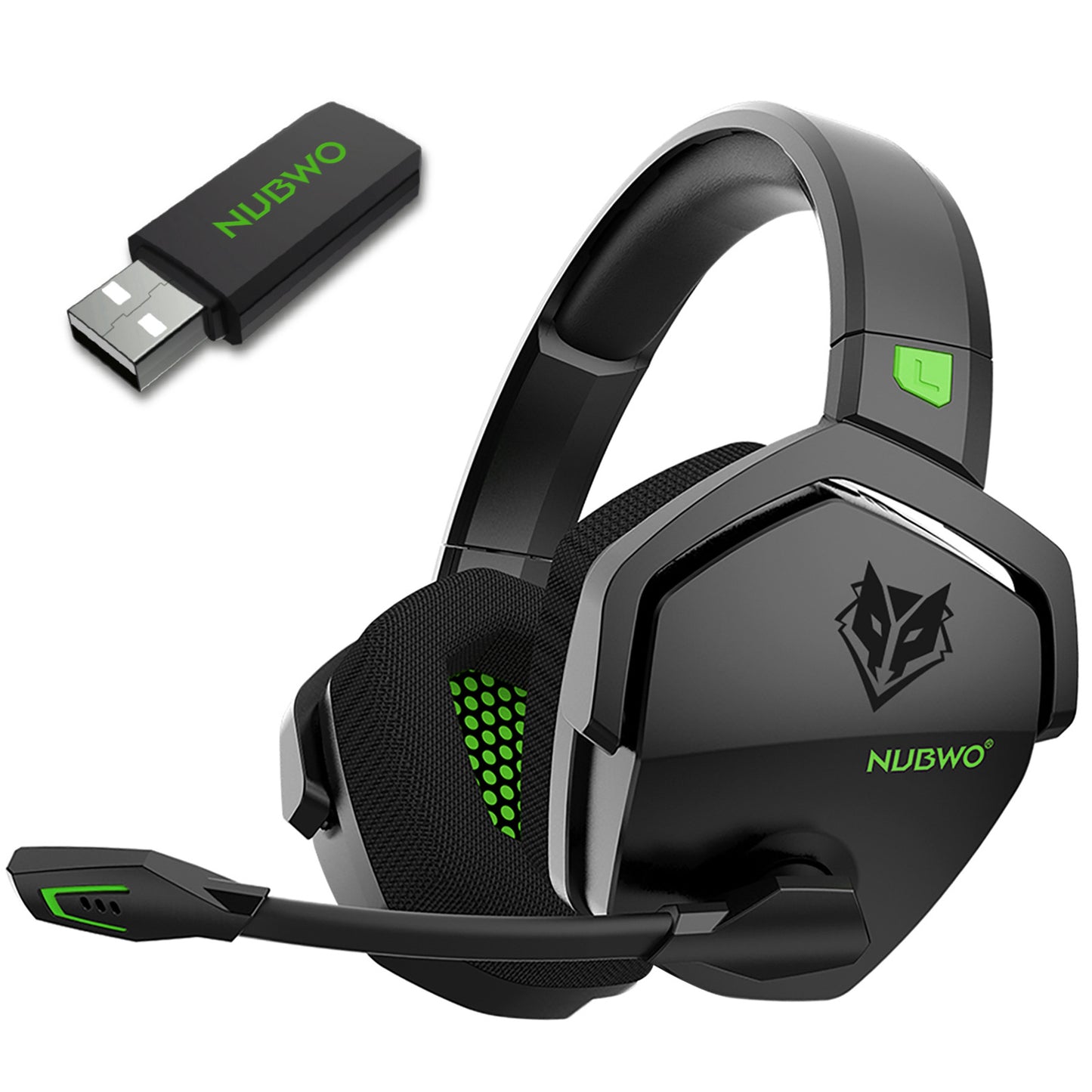 Nubwo G06 Wireless Gaming Headset with $2.4\text{ GHz}$ & Bluetooth Dual Mode