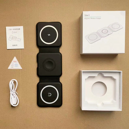3-in-1 Magnetic Folding Wireless Charging Station